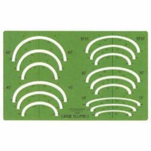 Westcott Stencils Template - Large Ellipse #1