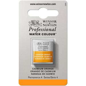 Winsor & Newton Professional Water Colour Half Pan - Cadmium Orange