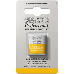 Winsor & Newton Professional Water Colour Half Pan Transparent Gold Deep (Formerly Quinacridone Gold)