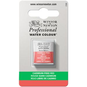 Winsor & Newton Professional Water Colour Half Pan - Cadmium-Free Red