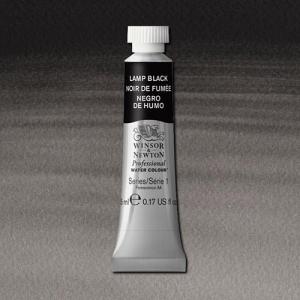 Winsor & Newton Professional Water Colour  (.17oz/5ml) Lamp Black