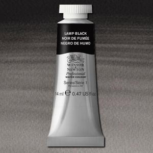 Winsor & Newton Professional Water Colour  (.47oz/14ml) Lamp Black