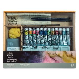 Winsor & Newton Professional Travel Watercolor Tube Studio Case Set 20 pc
