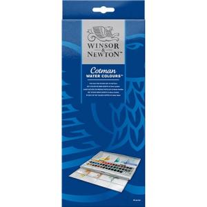 Winsor & Newton Cotman Watercolor Studio Palette Set  W/ 45 Half Pans