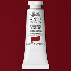 Winsor & Newton Designers Gouache  (0.47oz/14mL) Alizarin Crimson