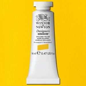 Winsor & Newton Designers Gouache  (0.47oz/14mL) Brilliant Yellow