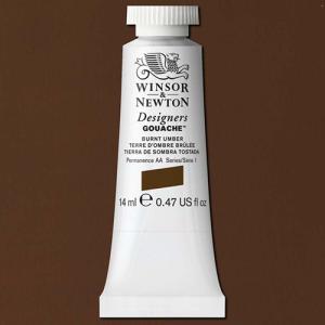 Winsor & Newton Designers Gouache  (0.47oz/14mL) Burnt Umber