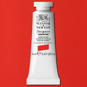 Winsor & Newton Designers Gouache  (0.47oz/14mL) Cadmium Red