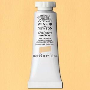 Winsor & Newton Designers Gouache  (0.47oz/14mL) Naples Yellow