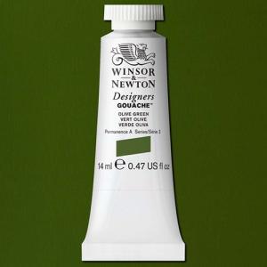 Winsor & Newton Designers Gouache  (0.47oz/14mL) Olive Green