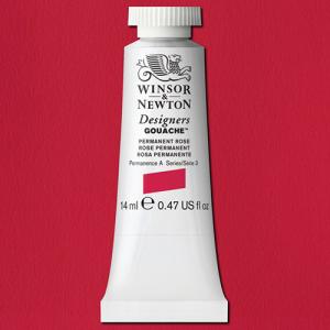 Winsor & Newton Designers Gouache  (0.47oz/14mL) Permanent Rose
