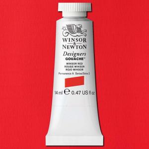 Winsor & Newton Designers Gouache  (0.47oz/14mL) Winsor Red