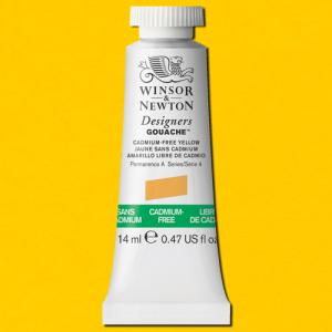 Winsor & Newton Designers Gouache  (0.47oz/14mL) Cadmium-Free Yellow