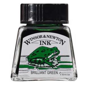 Winsor & Newton Dye-Based Drawing Ink - Brilliant Green