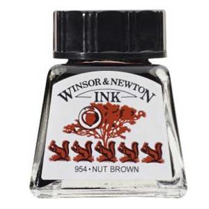 Winsor & Newton Dye-Based Drawing Ink - Nut Brown