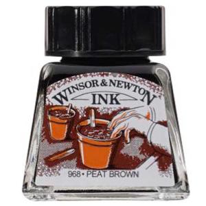Winsor & Newton Dye-Based Drawing Ink - Peat Brown