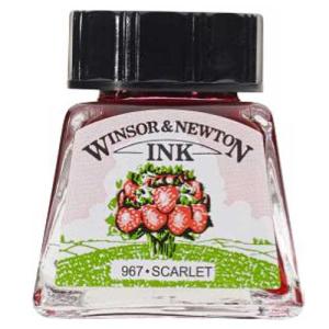 Winsor & Newton Dye-Based Drawing Ink - Scarlet