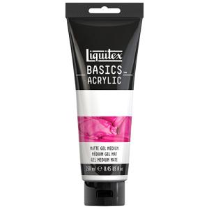Liquitex Basics Acrylic Medium - (8.5oz/250ml) Matte Gel
