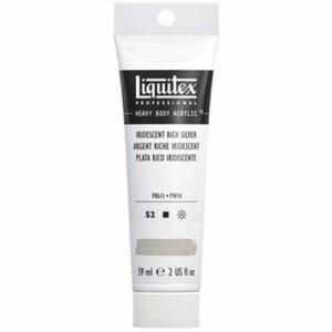 Liquitex Professional Heavy Body Acrylic Paint - (2oz/59ml) Iridescent Rich Silver
