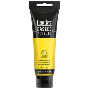 Liquitex Basics Acrylic Paint - (4oz/118ml) Transparent Yellow