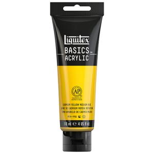 Liquitex Basics Acrylic Paint - (4oz/118ml) Cadmium Yellow Medium Hue
