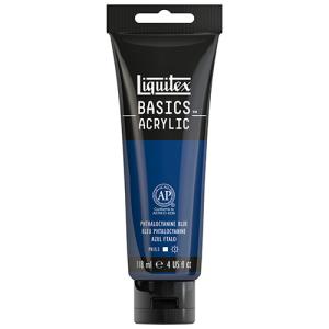 Liquitex Basics Acrylic Paint - (4oz/118ml) Phthalocyanine Blue