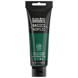 Liquitex Basics Acrylic Paint - (4oz/118ml) Permanent Green Deep