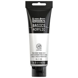 Liquitex Basics Acrylic Paint - (4oz/118ml) Transparent Mixing White