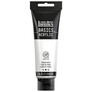 Liquitex Basics Acrylic Paint - (4oz/118ml) Titanium White