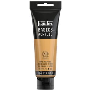Liquitex Basics Acrylic Paint - (4oz/118ml) Naples Yellow Hue