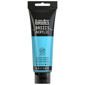 Liquitex Basics Acrylic Paint - (4oz/118ml) Light Blue Permanent