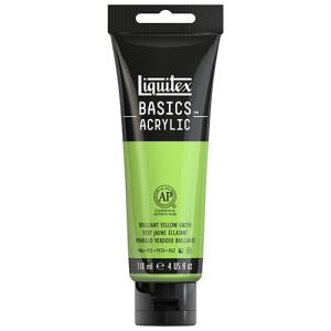 Liquitex Basics Acrylic Paint - (4oz/118ml) Brilliant Yellow Green