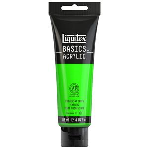 Liquitex Basics Acrylic Paint - (4oz/118ml) Fluorescent Green