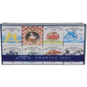 Winsor & Newton Dye-Based Drawing Ink - 8ct Henry Collections