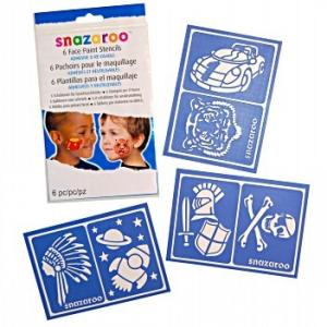 Snazaroo Face Paint Stencils (Set of 6) - Action and Adventure