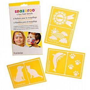 Snazaroo Face Paint Stencils (Set of 6) - Unisex