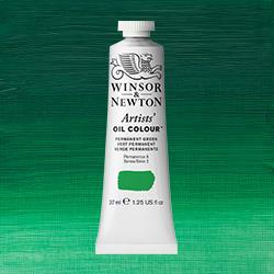 Winsor & Newton Artists' Oil Colour Paint - (1.25oz/37ml) Permanent Green