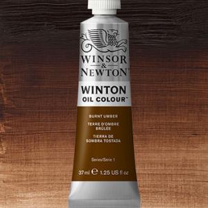 Winsor & Newton Winton Oil Colour Paint - (1.25oz/37ml) Burnt Umber