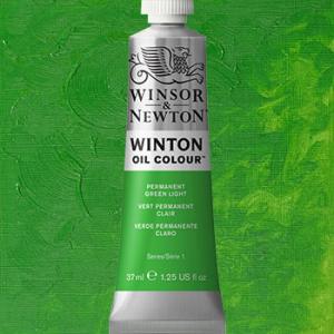 Winsor & Newton Winton Oil Colour Paint - (1.25oz/37ml) Permanent Green Light