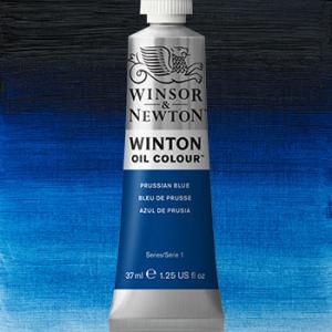 Winsor & Newton Winton Oil Colour Paint - (1.25oz/37ml) Prussian Blue