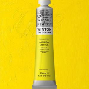 Winsor & Newton Winton Oil Colour Paint - (6.75oz/200ml) Cadmium Lemon