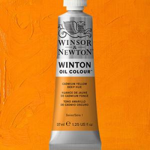Winsor & Newton Winton Oil Colour Paint - (6.75oz/200ml) Cadmium Yellow Deep Hue