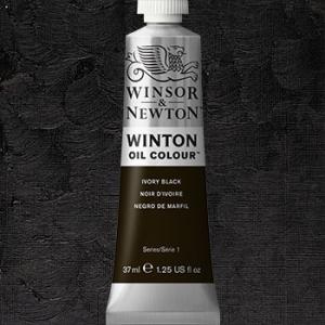 Winsor & Newton Winton Oil Colour Paint - (6.75oz/200ml) Ivory Black