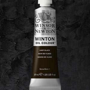 Winsor & Newton Winton Oil Colour Paint - (6.75oz/200ml) Lamp Black