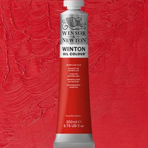 Winsor & Newton Winton Oil Colour Paint - (6.75oz/200ml) Vermillion Hue