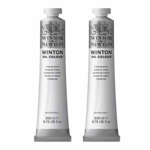 Winsor & Newton Winton Oil Color Paint Twin Pack (200ml) - Titanium White