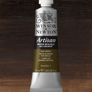 Winsor & Newton Artisan Water Mixable Oil Colour Paint - (1.25oz/37ml) Raw Umber
