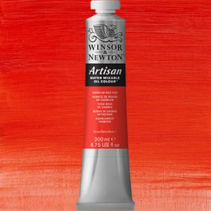 Winsor & Newton Artisan Water Mixable Oil Colour Paint - (6.75oz/200ml) Cadmium Red Hue