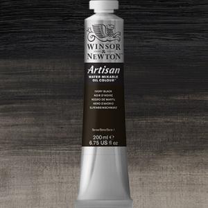 Winsor & Newton Artisan Water Mixable Oil Colour Paint - (6.75oz/200ml) Ivory Black