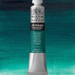 Winsor & Newton Artisan Water Mixable Oil Colour Paint - (6.75oz/200ml) Phthalo Green (Blue Shade)